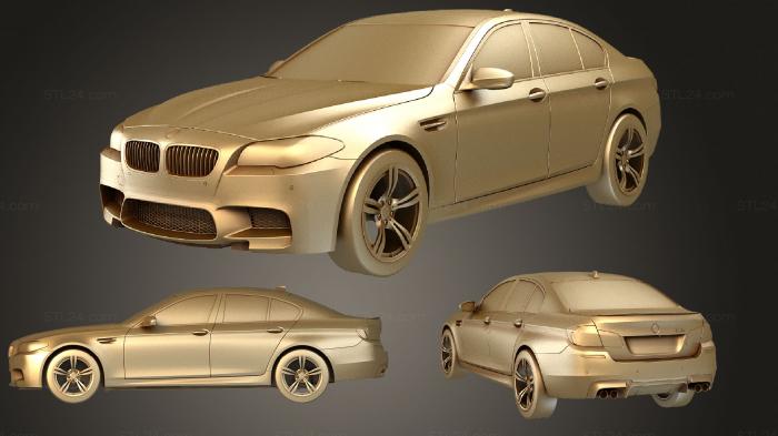 Автомобили и транспорт (BMW M5 F10, CARS_0855) 3D модель для ЧПУ станка